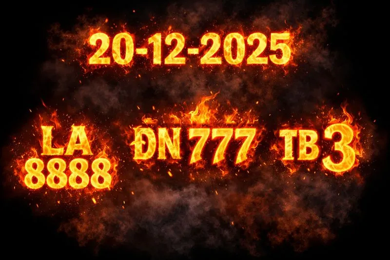 Kết quả xổ số 3 miền hôm nay Thứ Bảy 20/12/2025